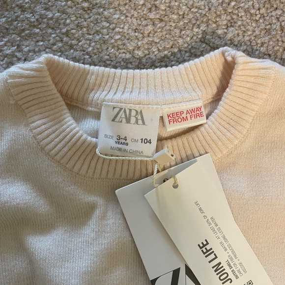 Zara NWT Cream Sweater - Picture 2 of 3